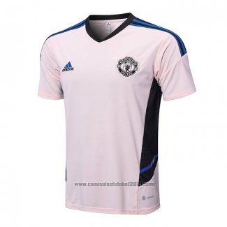 Camisola de Treinamento Manchester United 2022-2023 Rosa