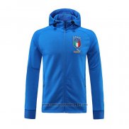 Jaqueta Hoodie Italia 2022-2023 Azul