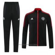 Jaqueta de Treinamento Manchester United 2021-2022 Preto