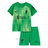 Camisola Liverpool Porteiro Crianca 2021-2022 Verde