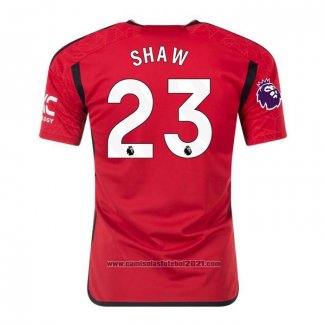 Camisola Manchester United Jogador Shaw 1º 2023-2024