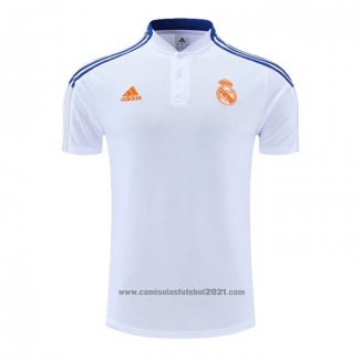 Camisola Polo del Real Madrid 2022-2023 Branco Y Azul