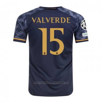 Camisola Real Madrid Jogador Valverde 2º 2023-2024