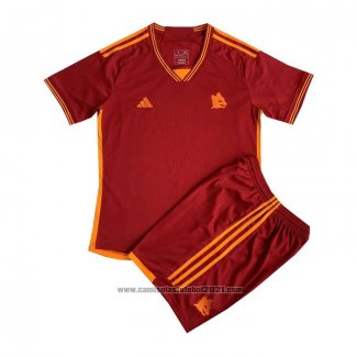 Camisola Roma 1º Crianca 2023-2024