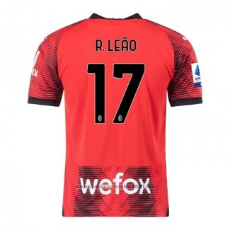 Camisola AC Milao Jogador R.Leao 1º 2023-2024