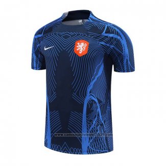 Camisola de Treinamento Holanda 2022-2023 Azul