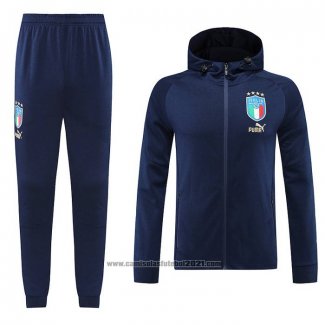 Fato de Treino Hoodie Italia 2022-2023 Azul