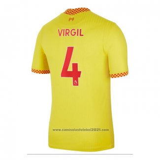 Camisola Liverpool Jogador Virgil 3º 2021-2022