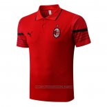 Camisola Polo del AC Milao 2022-2023 Vermelho