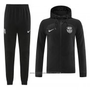 Fato de Treino Hoodie Barcelona 2022-2023 Preto