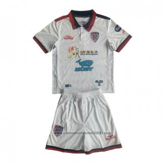 Camisola Cagliari Calcio 2º Crianca 2023-2024