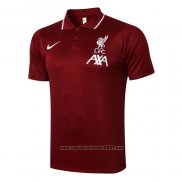 Camisola Polo Liverpool 2021-2022 Vermelho