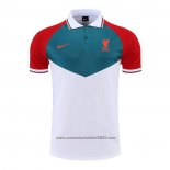 Camisola Polo del Liverpool 2022-2023 Verde Branco Vermelho