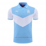 Camisola Polo del Olympique Marsella 2022-2023 Azul Y Branco