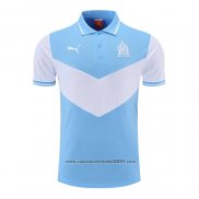 Camisola Polo del Olympique Marsella 2022-2023 Azul Y Branco