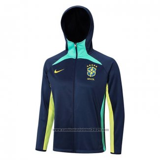 Jaqueta Hoodie Brasil 2022-2023 Azul