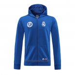Jaqueta Hoodie Real Madrid 2022-2023 Azul