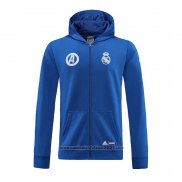 Jaqueta Hoodie Real Madrid 2022-2023 Azul