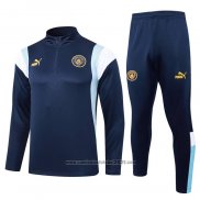 Sueter de Treinamento Manchester City 2023-2024 Azul Oscuro