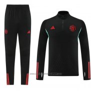 Sueter de Treinamento Manchester United 2023-2024 Preto