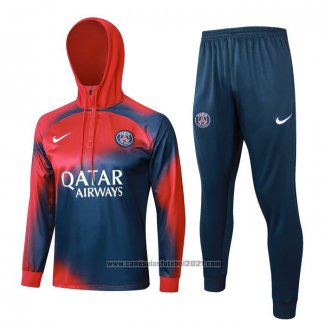 Sueter de Treinamento Paris Saint-Germain 2023-2024 Vermelho y Azul