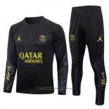 Sueter de Treinamento Paris Saint-Germain Jordan 2023-2024 Preto