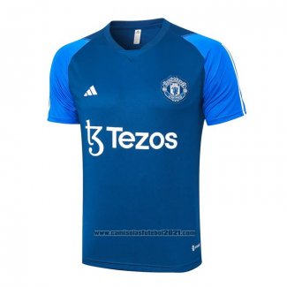 Treinamento Manchester United 2023-2024 Azul