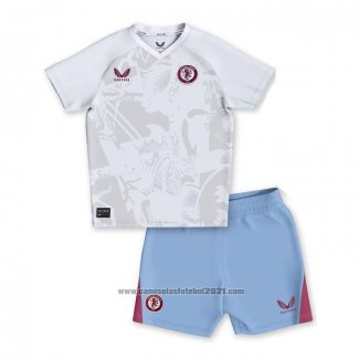 Camisola Aston Villa 2º Crianca 2023-2024