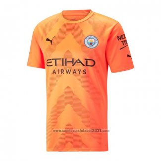 Camisola Manchester City Goleiro 2022-2023 Laranja