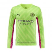 Camisola Manchester City Goleiro Manga Comprida 2023-2024 Verde