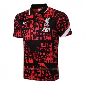 Camisola Polo Liverpool 2021 Vermelho