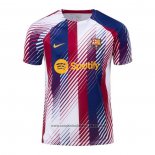 Camisola Pre Match del Barcelona 2023 Azul y Vermelho