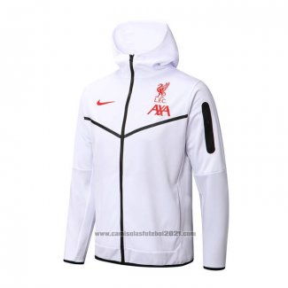 Jaqueta Hoodie Liverpool 2022-2023 Branco