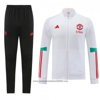 Jaqueta de Treinamento Manchester United 2023-2024 Branco