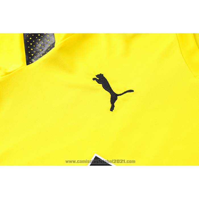 Fato de Treino Dortmund Manga Curta 2022-2023 Amarelo - Calcas Curta
